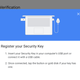 Adding a key to a Google account.